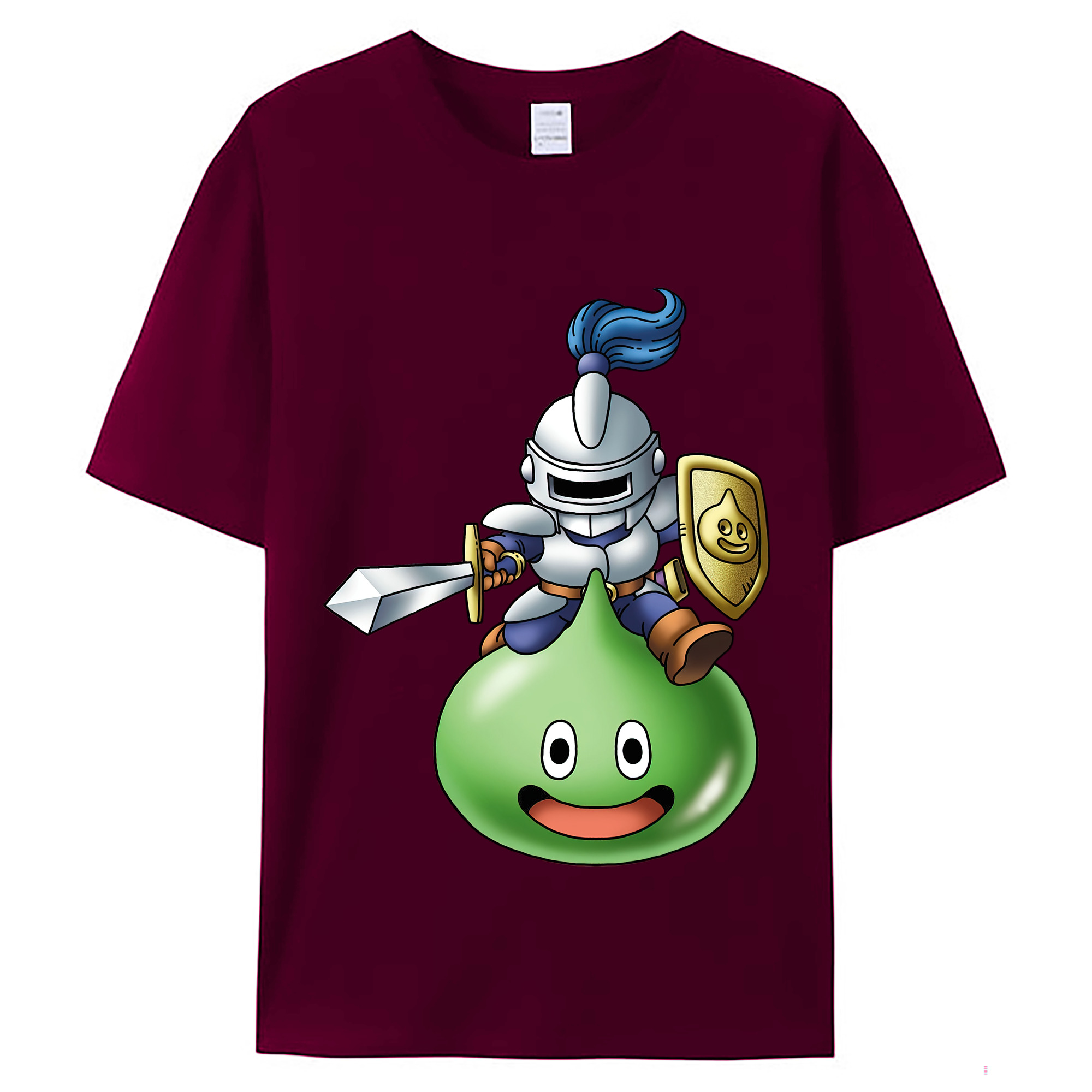（画像用） ドラゴンクエスト Doragon Kuesuto Dragon Quest レディースカジュアルプリントTシャツ（綿100％）